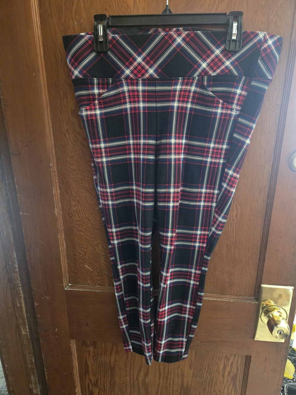 torrid Studio Pull-on Pocket Pixie Plaid Tartan Pedal Pant Size 1S (Plus 14)